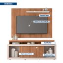 Ver imagem 6 de Rack com Painel para TV até 70 Polegadas MDF 224cmx224cm Valença