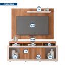 Ver imagem 7 de Rack com Painel para TV até 70 Polegadas MDF 224cmx224cm Valença
