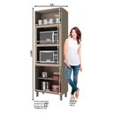 Ver imagem 2 de Armário Paneleiro Torre Quente 2 Fornos Connect Duna Cristal – Henn