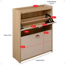 Ver mais imagens de Sapateira Organizadora Pequena Apartamento 12 Pares Calçados Gavetas Basculante Decoração Quarto