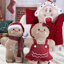 Ver imagem 3 de Almofada Pelúcia Biscoito de Gengibre 37x52cm Gingerbell Natal