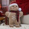 Almofada Pelúcia Biscoito de Gengibre 37x52cm Gingerbell Natal - 5