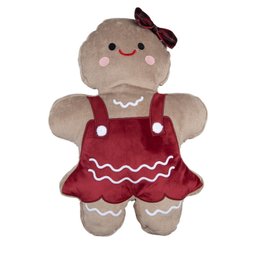 Almofada Pelucia Biscoito de Gengibre 37x52cm Gingerbella Natal - 1
