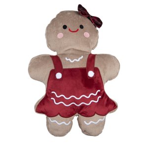Almofada Pelucia Biscoito de Gengibre 37x52cm Gingerbella Natal