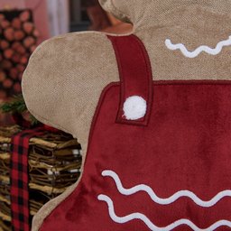 Almofada Pelucia Biscoito de Gengibre 37x52cm Gingerbella Natal - 2