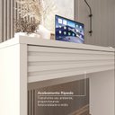 Ver imagem 6 de Escrivaninha Mesa Escritório Samambaia 2 Gavetas 108,2cm CabeCasa MadeiraOriginals Off White Cinza