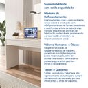 Ver imagem 7 de Escrivaninha Mesa Escritório Samambaia 2 Gavetas 108,2cm CabeCasa MadeiraOriginals Off White Cinza