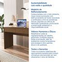 Ver imagem 6 de Escrivaninha Mesa Escritório Samambaia 2 Gavetas 108,2cm CabeCasa MadeiraOriginals Freijó Marrom