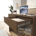 Ver imagem 4 de Escrivaninha Mesa Escritório 2 Gavetas Samambaia CabeCasa MadeiraOriginals