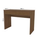 Ver imagem 3 de Escrivaninha Mesa Escritório Samambaia 2 Gavetas 108,2cm CabeCasa MadeiraOriginals Freijó Marrom