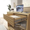 Ver imagem 4 de Escrivaninha Mesa Escritório 2 Gavetas Samambaia CabeCasa MadeiraOriginals
