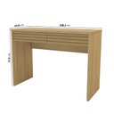 Ver imagem 3 de Escrivaninha Mesa Escritório 2 Gavetas Samambaia CabeCasa MadeiraOriginals