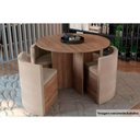 Ver imagem 5 de Cadeira Sala de Jantar 4CAD800 Kit 4 Un Freijó/Suede Bege Geométrico - Kappesberg