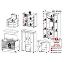 Ver imagem 5 de Quarto Completo com Colchão e Poltrona de Amamentação Pimpolho Multimóveis Mp4091 Branco/bege
