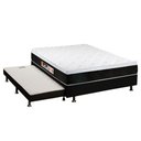 Ver imagem 1 de Cama Box C/auxiliar Casal: Colchão Espuma Castor D45 Black e White + Base Crc Courano Black(138x188