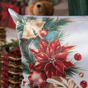 Ver imagem 3 de Capa Almofada Cetim Enfeites de Natal 43x43cm