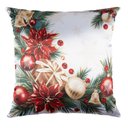 Ver imagem 1 de Capa Almofada Cetim Enfeites de Natal 43x43cm