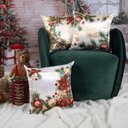 Ver imagem 4 de Capa Almofada Cetim Enfeites de Natal 43x43cm