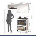 Ver imagem 4 de Cozinha Completa Angra 3 Portas para Fácil Acesso Kaiki Móveis