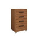 Ver imagem 2 de Cômoda Quarto Multiuso Compacta 4 Gavetas - Cinamomo