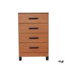 Ver imagem 6 de Cômoda Quarto Multiuso Compacta 4 Gavetas - Cinamomo