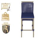Ver imagem 4 de Mesa Bistrô e 2 Banquetas Roma Fendi Corda Náutica Estofado 10 Trama Original