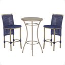 Ver imagem 1 de Mesa Bistrô e 2 Banquetas Roma Fendi Corda Náutica Estofado 10 Trama Original