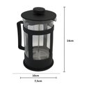 Ver imagem 2 de Cafeteira Francesa 350ml Prensa Vidro com Filtro Inox