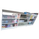Ver imagem 2 de Balcão Caixa Vitrine + 2 Expositores Lojas e Comércios 100% Mdf Branco - Suprema Móveis