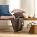 Ver imagem 2 de Manta Decorativa 100% Algodão Movaz Cacau