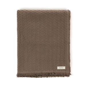 Manta Decorativa 100% Algodão Movaz Cacau