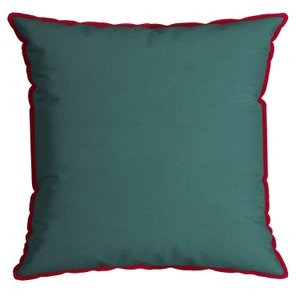 Capa Almofada Natalina Veludo Lisa com Cordonê 43x43cm