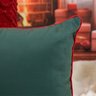 Capa Almofada Natalina Veludo Lisa com Cordonê 43x43cm - 3