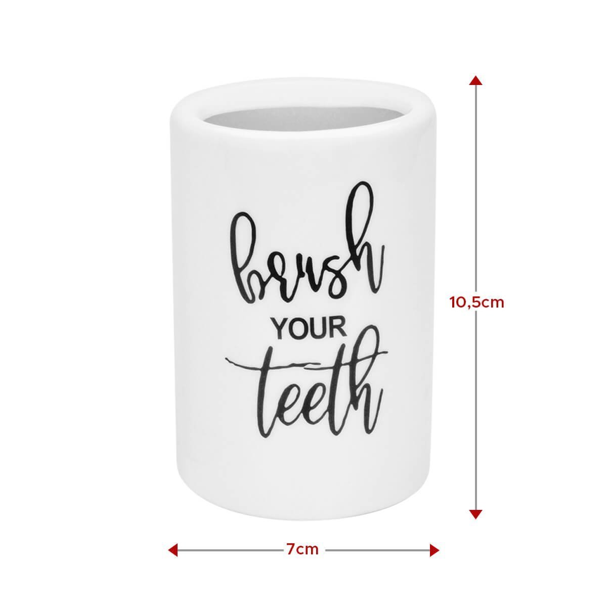 Kit Banheiro Lavabo 2 Peças Porcelana Branco Wincy 320ml - 4