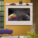 Ver imagem 1 de Painel de Parede para Tv até 65 Polegadas 180 Cm Off White Freijó Iver Jm Móveis
