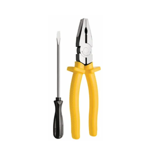 Kit Alicate Universal 8'' Isolado + Chave Fenda 1/8x3''