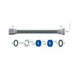 Extensor Plástico para Torneira com Arejador 9cm Blukit Cromado - 4