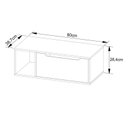 Ver imagem 5 de Balcão Gabinete para Banheiro Suspenso Ambiente Bn3644 Amêndoa Branco - Tecnomobili