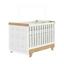 Ver imagem 3 de Berço Minicama com Capitonê 100% MDF Retrô Kakau Espresso Móveis Branco/Brilho/Amêndoa