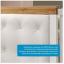 Ver imagem 7 de Berço Minicama com Capitonê 100% MDF Retrô Kakau Espresso Móveis Branco/Brilho/Amêndoa