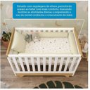 Ver mais imagens de Berço Minicama com Capitonê 100% MDF Retrô Kakau Espresso Móveis Branco/Brilho/Amêndoa
