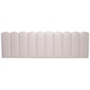 Ver imagem 4 de Cabeceira King Kit 10 Placas Modelo Nuvem - Courino Marfim / Off White