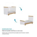 Ver imagem 7 de Quarto de Bebê com Berço Guarda-roupa e Cômoda com Janelas 100% Mdf Retrô Kakau Espresso Móveis