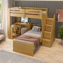 Ver imagem 4 de Beliche Multifuncional Solteiro Adulto com Escrivaninha Star Office Casatema MadeiraOriginals