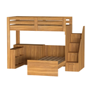 Ver imagem 2 de Beliche Multifuncional Solteiro Adulto com Escrivaninha Star Office Casatema MadeiraOriginals Marrom