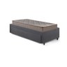 Base Box Cama Solteiro Sapateira Suede Cinza e Colchão Supreme D33 Gazin 88x188 - 7