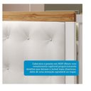Ver mais imagens de Quarto de Bebê Berço Capitonê Guarda-Roupa e Cômoda com Janelas 100% MDF Retrô Kakau Espresso Móveis Branco/Brilho/Amêndoa