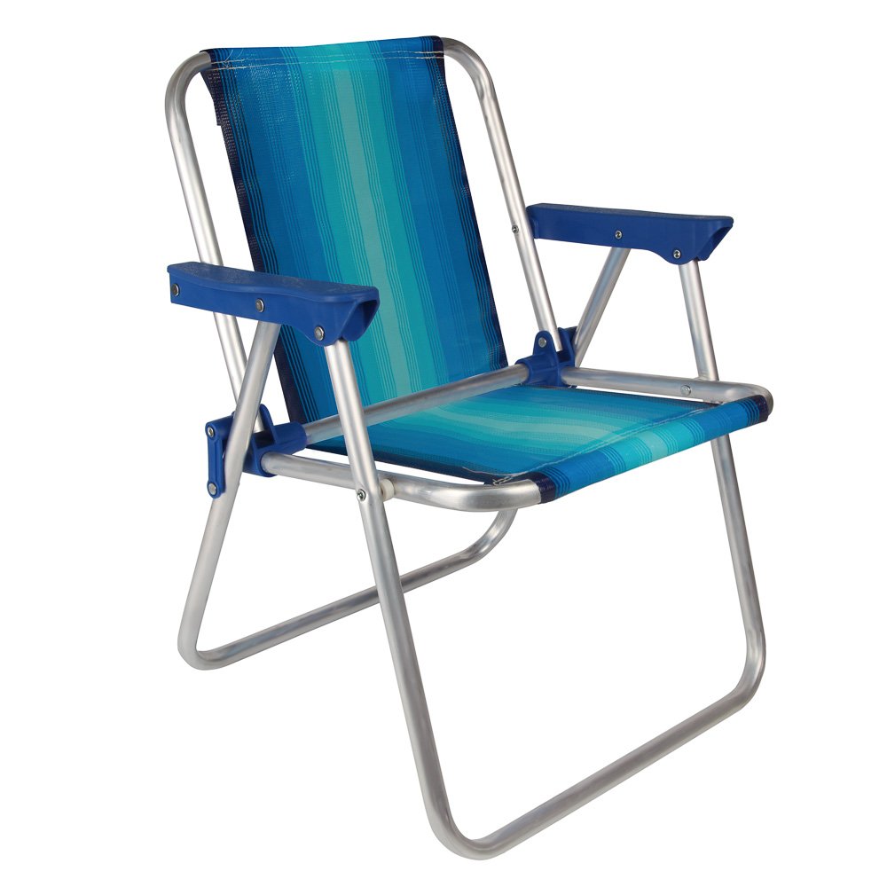 Cadeira Infantil Alta Alumínio Azul - 1