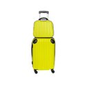 Ver imagem 1 de Mala de Bordo 10kg + Frasqueira Viagem Rodinhas 360 Abs