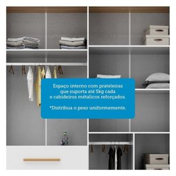 Quarto de Bebê Berço com Capitonê Guarda-roupa e Cômoda 100% Mdf Retrô Kakau Espresso Móveis - 11